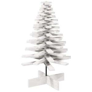Kerstboom, dennenboom hout om te versieren, kerstboom houten boom DIY kerstdecoratie decoratieve boom kerstdecoratie, wit 100 cm massief hout grenen