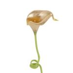 Goldblumen, 24 Stück goldene Calla-Lilien, künstliche Blumen zur Dekoration für selbstgemachte Hochzeitssträuße, Tafelaufsätze, Brautparty, Party, Zuhause, Blumenarrangement,