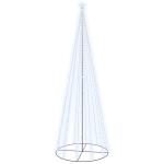 Kegelkerstboom 732 LED's koudwit 160x500 cm, kerstboom, kerstkegelboom, kerstdecoratie, kegelboom, kunstboom, kerstversiering, kerstornament