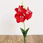 Künstliches Blumenarrangement,Künstlicher Blumens Künstliche Orchideenblüten, fühlt sich echt an, Kunst-Phalaenopsis mit Stiel, Blumenstrauß, einzelne Blumen for Vase, Tisch(