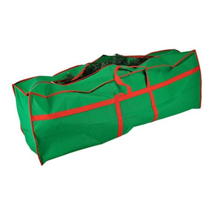 Haushalt International Kerstboomhoes, kerstboomhoes, groen, 210 cm, dennenboomtas, kerstboomtas, opberghoes, kerstboom, transporthoes, kerst, dennenboom, opbergtas
