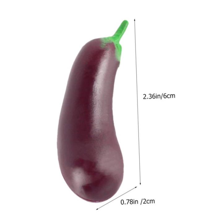 1 Satz Simulation Aubergine Miniatur Aubergine Heimdekoration Dekoratives Auberginenmodell Hausmodell-Dekoration Schöne Mini-hausdekoration Dekorative Mini-hausdekoration 4 Stück