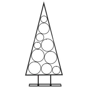 Metalen kerstboom, kerstboom, kerstdecoratie kunstboom, zwart 90 cm