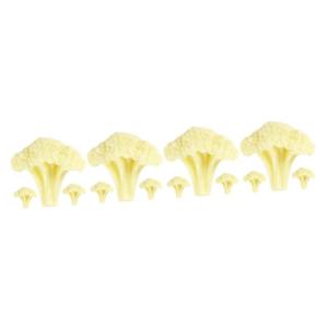 4 Sätze Blumenkohl Modell Künstliche Blumen Simuliertes Blumenkohl Modell Lebensmittelgeschäft Blumenkohl Dekor Simulation Von Gemüse Blumenkohl Gefälschte 3 Stück * 4