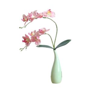Kunstblumen Künstliche Blume mit Vase, Vivid Orchid Flowers Arrangement Phalaenopsis Flowers, Orchid Flowers Ornaments, Decor für jeden Anlass