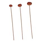 3 Sätze Dekorative Pilze Weihnachtsblumendekor Stängel Gefälschte Künstliche Blüten Artificial Brün Blumenornamente Aus Holz Holzblume Selber Machen Brown 3 Stück * 3