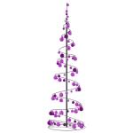 Weihnachtsbaum Kegelform mit Kugeln 120 LEDs Warmweiß 180 cm