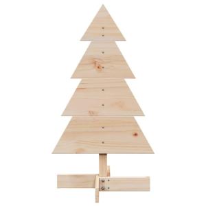 Kerstboom van hout om te versieren, 80 cm massief grenen, dennenboom, kerstboom, dennenboomdecoratie, kerstbomen, kerstboom - 858183