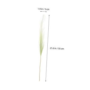 10st -Dekoration Gefälschte Pflanze Künstliche Pampas Hochzeits-Reed-stütze Falsches Pampas-Pflanze Schilfpflanze Gefälschte Schilfsträuße Light Green Plastik