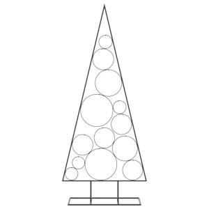 Metalen kerstboom, kerstboom, kerstdecoratie kunstboom, zwart, 150 cm