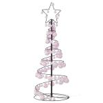 Kerstboom kegelvorm met ballen 80 leds warm wit 120 cm