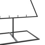 Metalen kerstboom voor decoraties, dennenboom, decoratie, kerstboom, dennenboom, metalen boom, kerstdecoraties, kerstdecoratie, binnen en buiten, zwart, 150 cm
