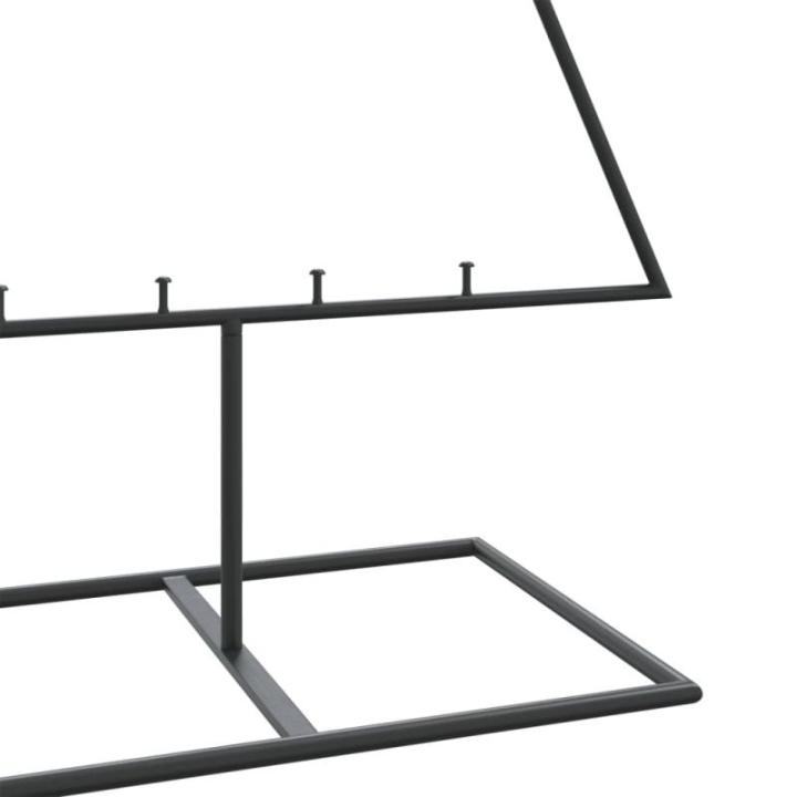 Metalen kerstboom voor decoraties, dennenboom, decoratie, kerstboom, dennenboom, metalen boom, kerstdecoraties, kerstdecoratie, binnen en buiten, zwart, 150 cm