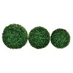 Buxusbal groen - Ø 25 cm - tuindecoratie buxusbal kunstbuxusbal
