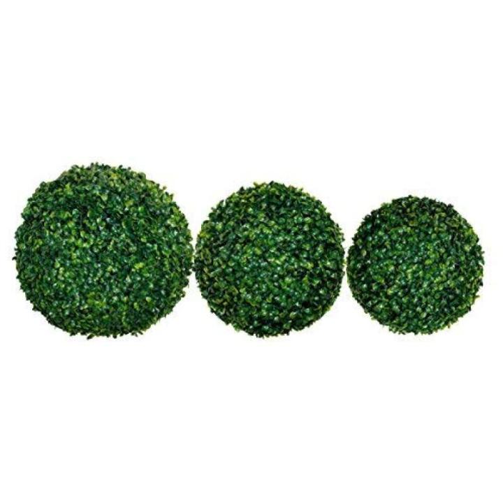 Buxusbal groen - Ø 25 cm - tuindecoratie buxusbal kunstbuxusbal