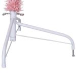 Kunstkerstboom met standaard, 180 cm hoog, kunstdennenboom, kerstdecoratie, kerstboom, kunstboom, hoge pvc en staal, roze