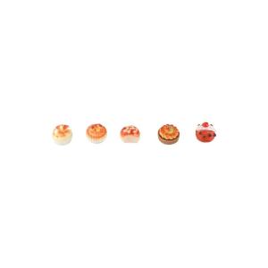 Fake Kuchen künstliche Kuchen 6 Stücke Miniatur Kuchen Brot DIY Dessert Modell Realistische Künstliche Simulation Kuchen Modell Realistisches Essen