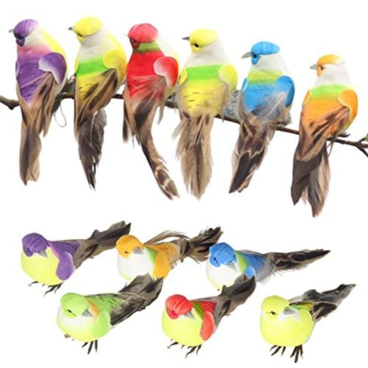 Rode kardinaal, kerstboomdecoratie, vogelknutselset voor boom, huis, tuin, feestdecoraties in de open lucht (e-12 stuks bord)
