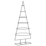 Kerstdecoratie kerstboom 180 cm metaal zwart, kerstboom, kerst decoratie, nep kerstboom, kerstdecoratie, kunst kerstboom, duurzame kerstboom
