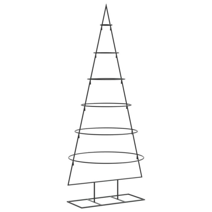 Kerstdecoratie kerstboom 180 cm metaal zwart, kerstboom, kerst decoratie, nep kerstboom, kerstdecoratie, kunst kerstboom, duurzame kerstboom
