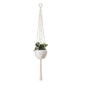 Großformatige Betriebsaufhänger Korb Handgemachte Seil Töpfe Halter Feinhanfseil Net Blumentopfpflanze Lanyard (Color : Light Green)