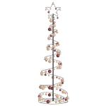 Weihnachtsbaum Kegelform mit Kugeln 120 LEDs Warmweiß 180 cm