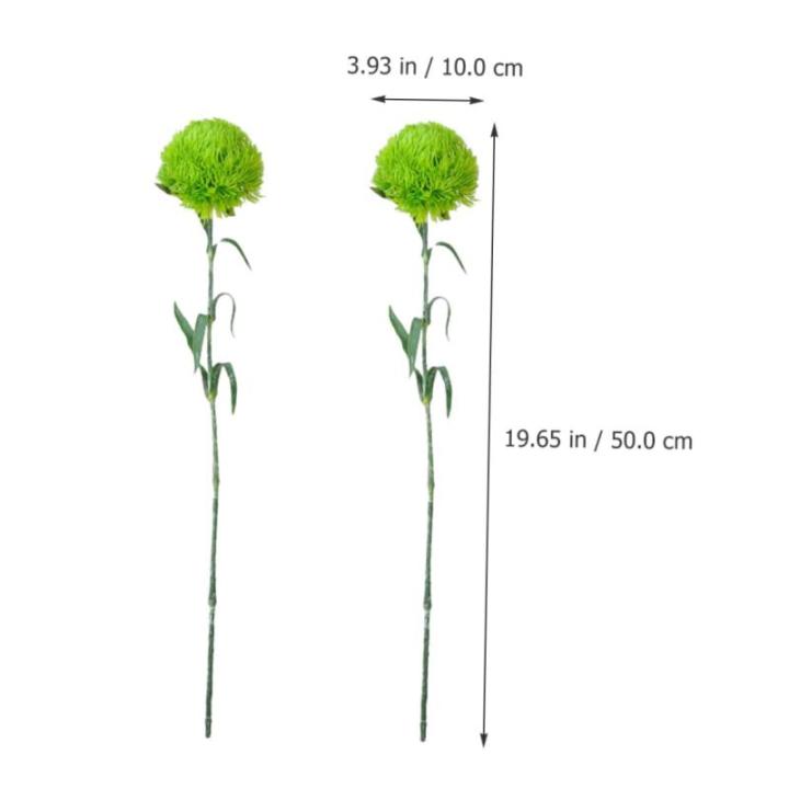 2St kunstpflanze kunstplflanze falsche grüne Stiele Büro künstliche Pflanzen zimmerpflanzen Künstliche Pflanzen für den Innenbereich, hoch Zweige für Vase Weich-PVC Light Gre