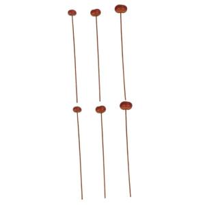 2 Sätze Dekorative Pilze Bauernbaumwollstämme Blumendeko Selber Machen Künstliche Blüten Artificial Blumendekor Aus Holz Lieferungen Für Blumenarrangements Brown 3 Stück * 2