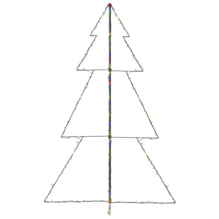 Weihnachtskegelbaum Beleuchtet Weihnachtsbaum Lichterbaum Dekobaum Weihnachtsdeko Lichterkette Beleuchtung 240 LEDs Indoor Outdoor 118x180cm