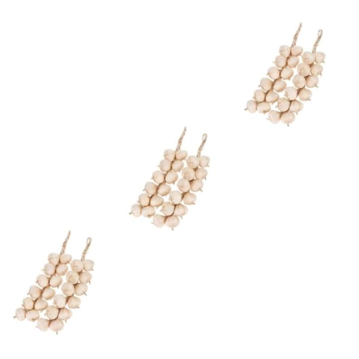 3 Sätze Künstlicher Knoblauch Gefälschter Knoblauch Gefälschtes Gemüse Knoblauch Fotografie Requisiten Knoblauch-Modell Schaumgemüse Knoblauchzopf Künstlicher Kohl 2 Stück 