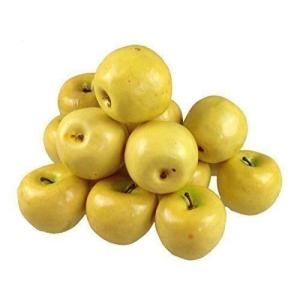 Kunstdecoratie, appel, 15 stuks, geel, 90-120 g/stuk, levensecht plastic fruit, plastic fruit, kunstfruit, fruit, decoratie, etalage, huishouden, keuken, feest, hotel