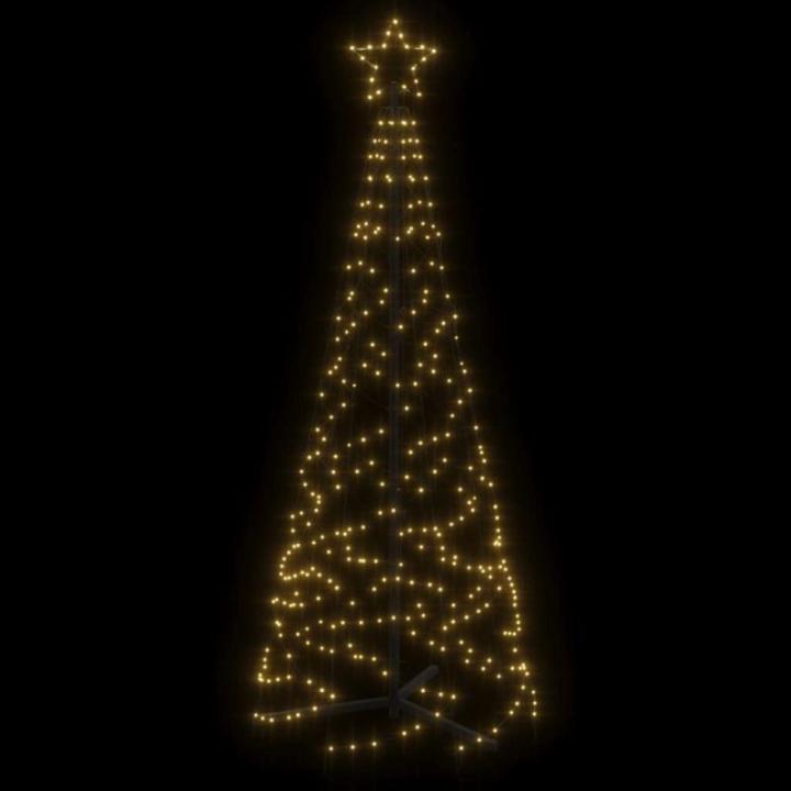 Mobili Weihnachtsbaum mit Kegel, warmweiß, 200 LEDs, 70 x 180 cm, Weihnachtsdekoration, Weihnachtsbaum, künstlicher Weihnachtsbaum, dünner Ständer