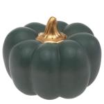 Kürbis-Dekoration, Herbst- und Herbstdekoration, 10,2 cm hoch, Blaugrün matt