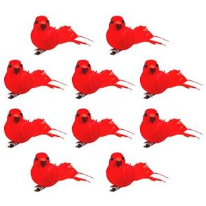 Rode kardinaal, kerstboomdecoratie, vogelknutselset voor boom, huis, tuin, feestdecoraties in de open lucht, 2-10 stuks