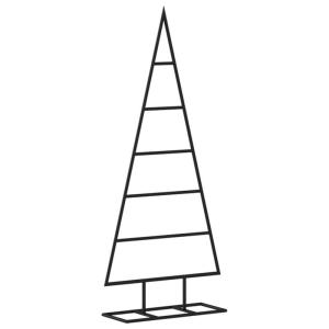Kerstdecoratie kerstboom 90 cm metaal zwart