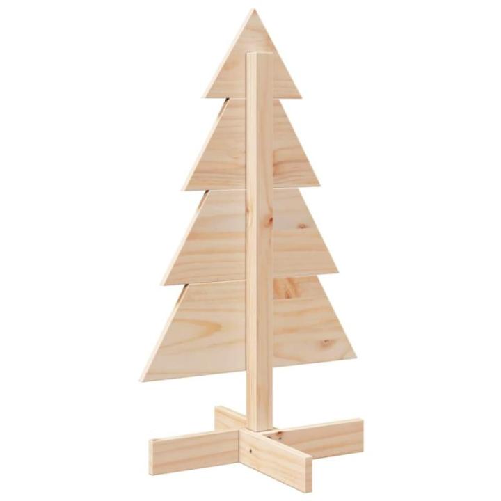 Weihnachtsbaum Weihnachtsdekoration Weihnachtsdeko Weihnachtsdekoration Baum Weihnachtsdekoration Holz zum Schmücken 80 cm Massivholz KieferNatur
