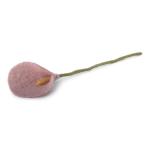 Vilten bloemen, handvilt, enkele lelie/flamingobloem/calla, bloemen van vilt, Fair Trade handgemaakt (1 bloem (rosé))