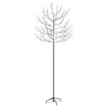LED Weihnachtsbaum Lichterbaum Weihnachten Christbaum für Außenbereich geeignet 220 LEDs Kaltweißes Licht Kirschblüten 220 cm