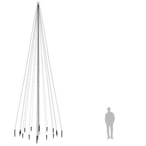 LED kerstboom met haringen blauw 1134 LEDs 800 cm