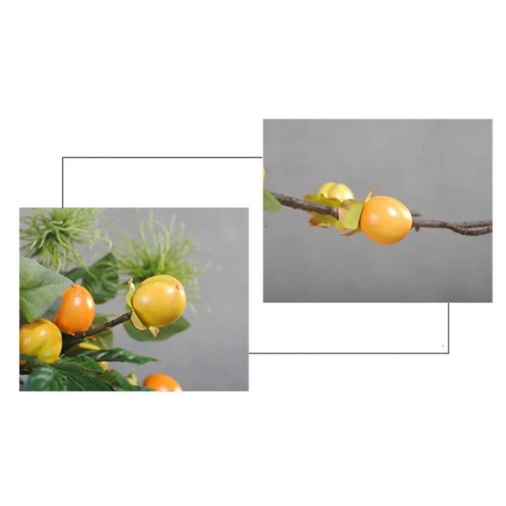 Kunstblumen Künstliche Blumen-Pflanzen-Set, gefälschte Bonsai-Pflanzen mit kreativer Vase, Seidenblume für Tischdekoration, Wohnzimmer, Zuhause für jeden Anlass