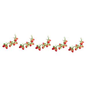 5St Simulierte Erdbeere künstliche lebensechte Erdbeere Simulation gefälschte Erdbeere Artificial Plant künstliche früchte dekorative Obst-Foto-Requisite Simulationsfrucht Styr
