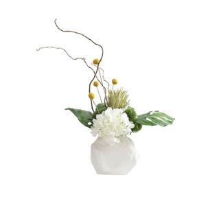Kunstblumen Einfache und Moderne künstliche Blumendekoration, mit Vase, Blumenarrangement für Heimdekoration, Verhandlungstischdekoration für jeden Anlass