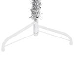 Künstlicher Weihnachtsbaum Silber 150 cm Höhe PVC-Material Halb-Weihnachtsbaum Platzsparend Wand Christbaum Innen- und Außenbereich Wirtschaftliche Weihnachtsdekoration Festlich