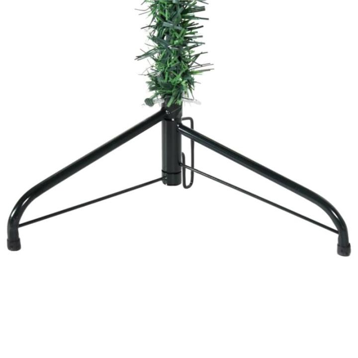 Künstlicher Weihnachtsbaum Grün 210 cm Höhe PVC-Material Halb-Weihnachtsbaum Platzsparend Wand Christbaum Innen- und Außenbereich Wirtschaftliche Weihnachtsdekoration Festliche