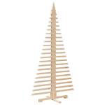 Kerstdecoratie kerstboom 180 cm massief grenenhout, kunstboom, boom, kerstmisdecoratie, houten kerstboom, houten kerstdecoratie