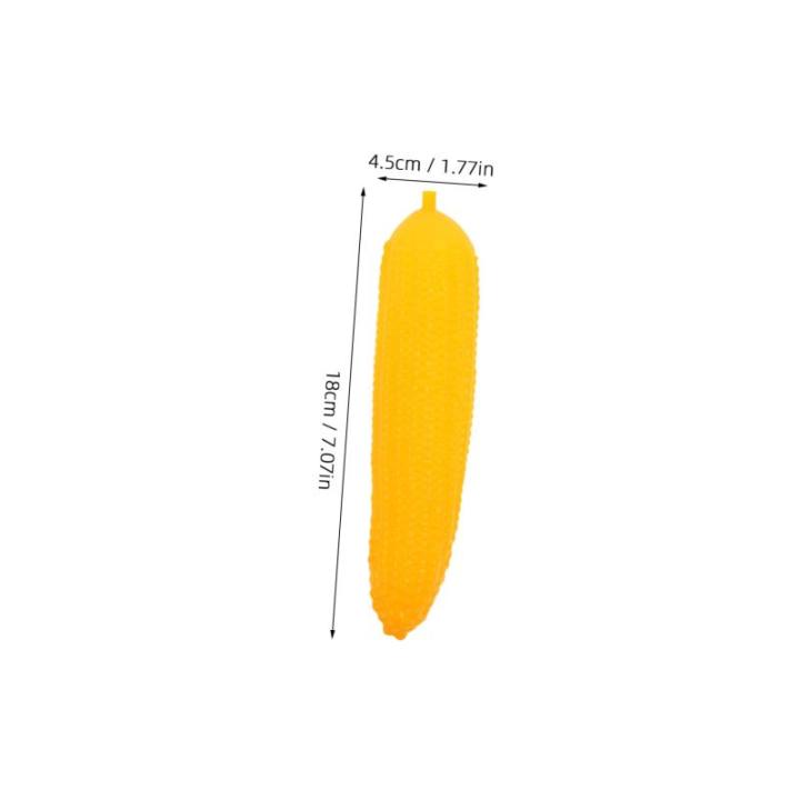 1 Satz Simulation Mais Maisdekor Requisiten Für Die Food-Fotografie Gemüse Foto Prop Spielzeug Lebensechter Mais Gefälschte Lebensmittelmodelle Essen Vorgeben Yellow Plastik 3st