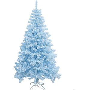 Weihnachtsbaum, Weihnachtsbäume, Ausverkauf, blauer künstlicher Weihnachtsbaum, massiver Metallständer, für drinnen und draußen, Urlaubsdekoration (Farbe: Himmelblau, Größe:
