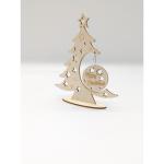 Weihnachtsbaum aus Holz, DIY Weihnachtsbaum mit Weihnachtskugeln, Weihnachtsdekoration für Zuhause, hergestellt in Italien