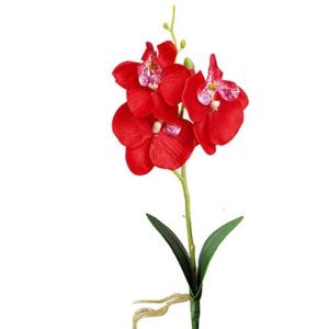 Künstliches Blumenarrangement,Künstlicher Blumens Künstliche Orchideenblüten, fühlt sich echt an, Kunst-Phalaenopsis mit Stiel, Blumenstrauß, einzelne Blumen for Vase, Tisch(