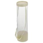 Bloem Display Box Bloem Rozen Verpakking Cilinder Box met handvat Deksel Bloemen Opstelling Box Bloemisten Geleverd voor Home Shop Licht Geel